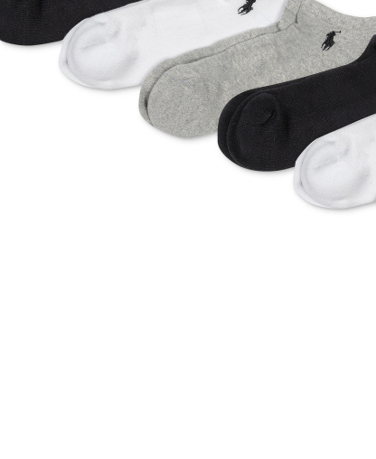 Polo Ralph Lauren Women's 6-Pk. Cushion Low-Cut Socks - Grey Assortment