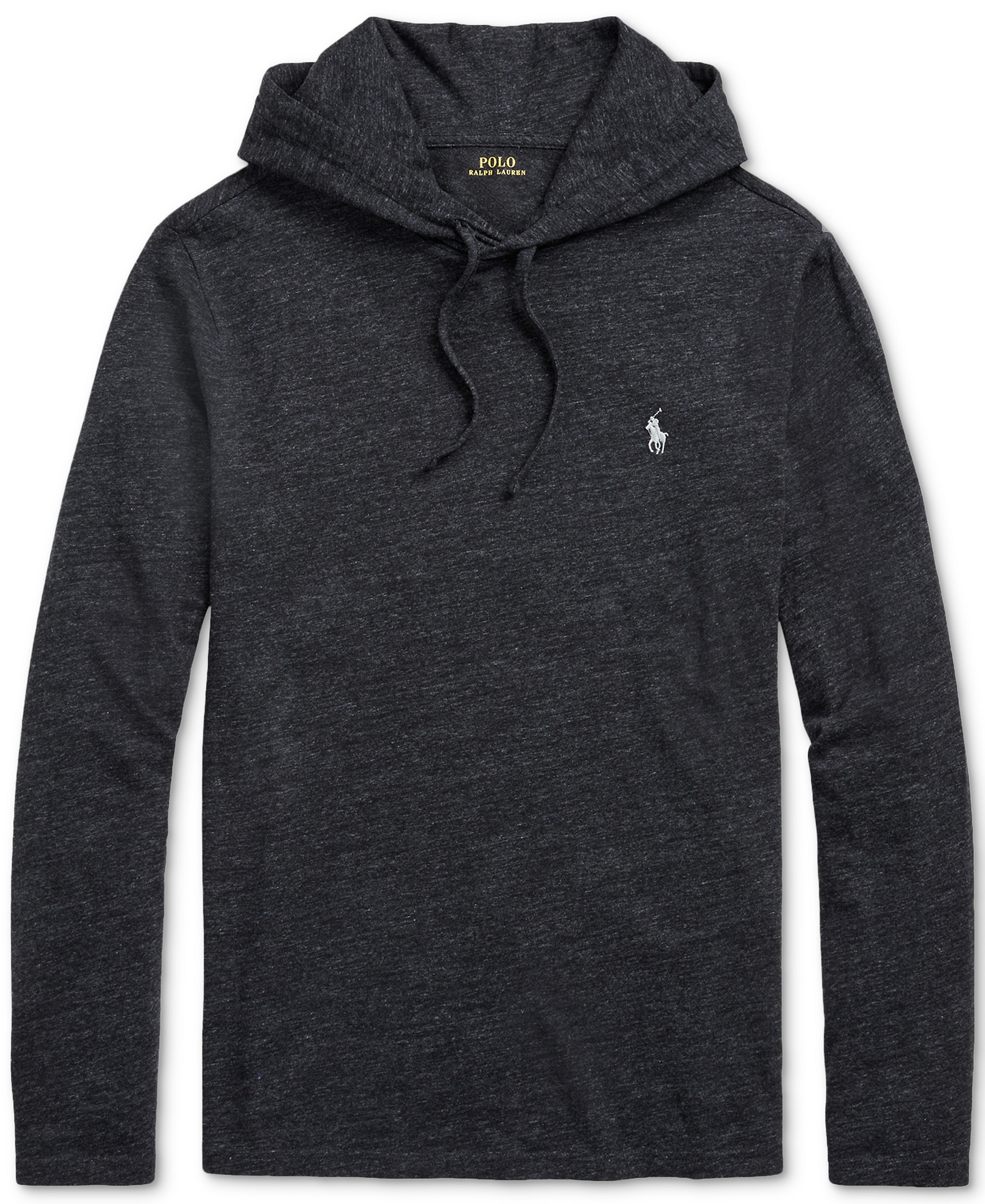 Polo Ralph Lauren Men's Hooded Jersey - Black Heather