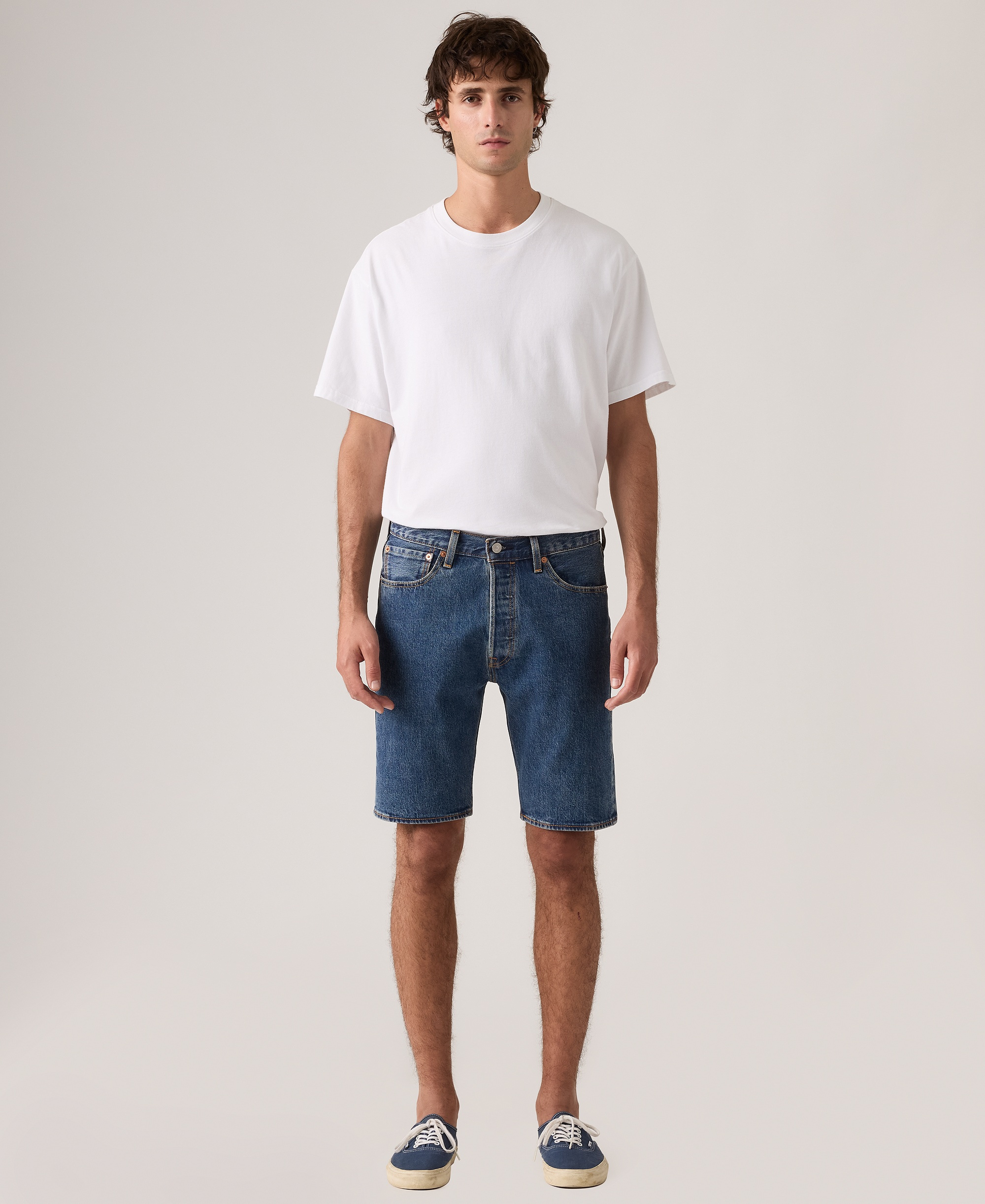 Levi's Men's 501™ Original Hemmed Stretch 9" Jean Shorts - Indigo Nation