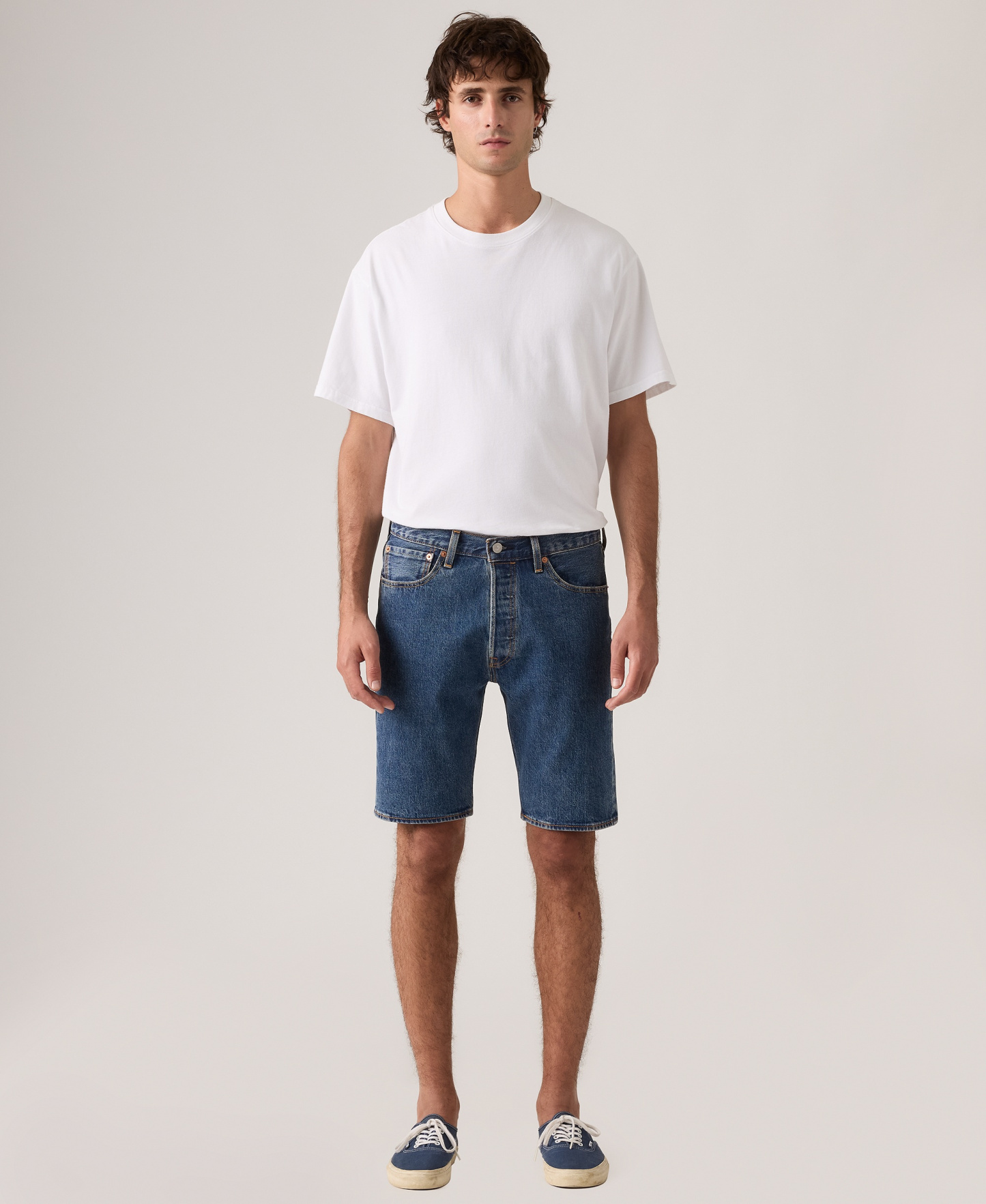Levi's Men's 501™ Original Hemmed Stretch 9" Jean Shorts - Indigo Nation
