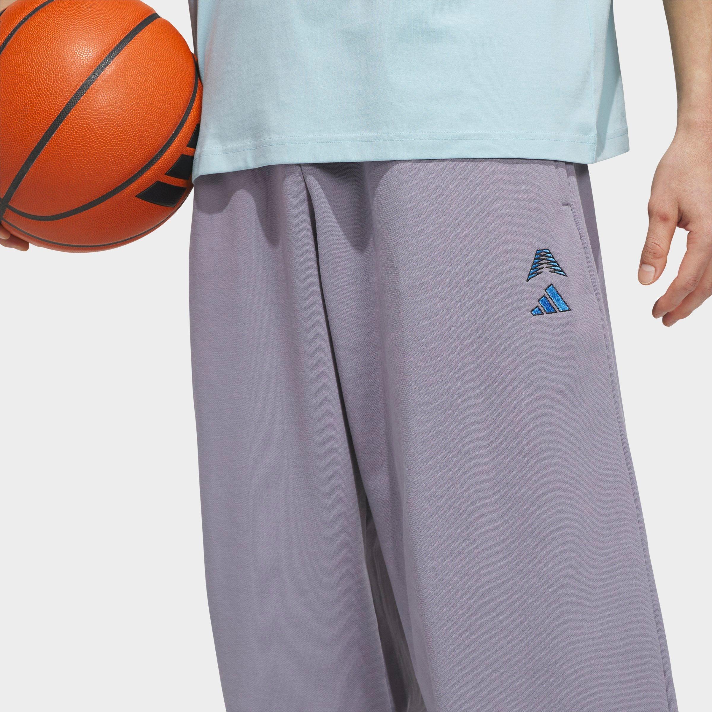 Men's adidas Anthony Edwards Foundation Fleece Jogger Pants - Slate