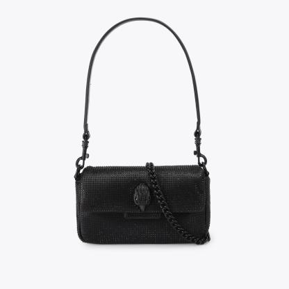 Kurt Geiger London Mini Fabric Drench Oxford Bag - Black