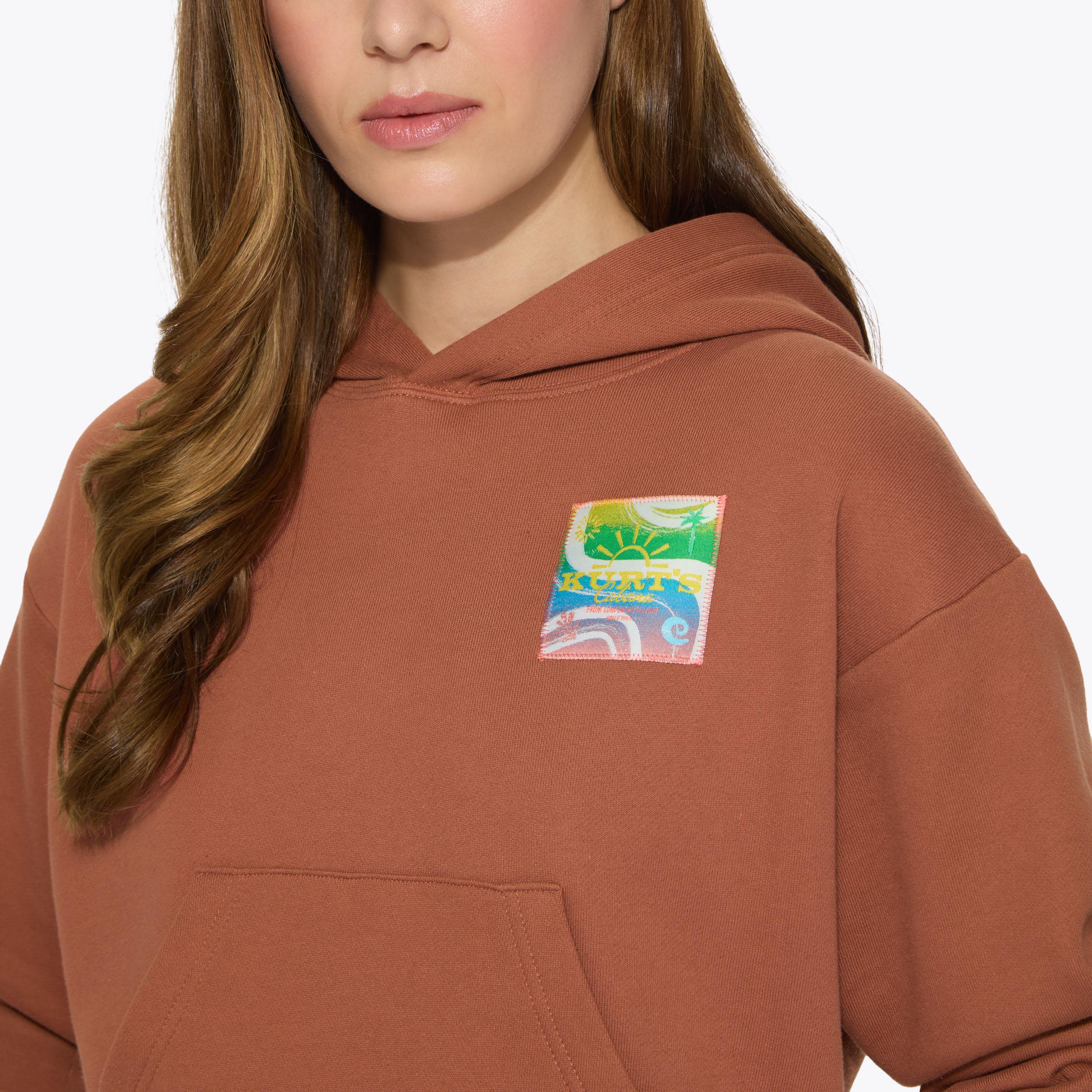 Kurt Geiger London Kurt's Cabana Hoodie - Brown - view 5