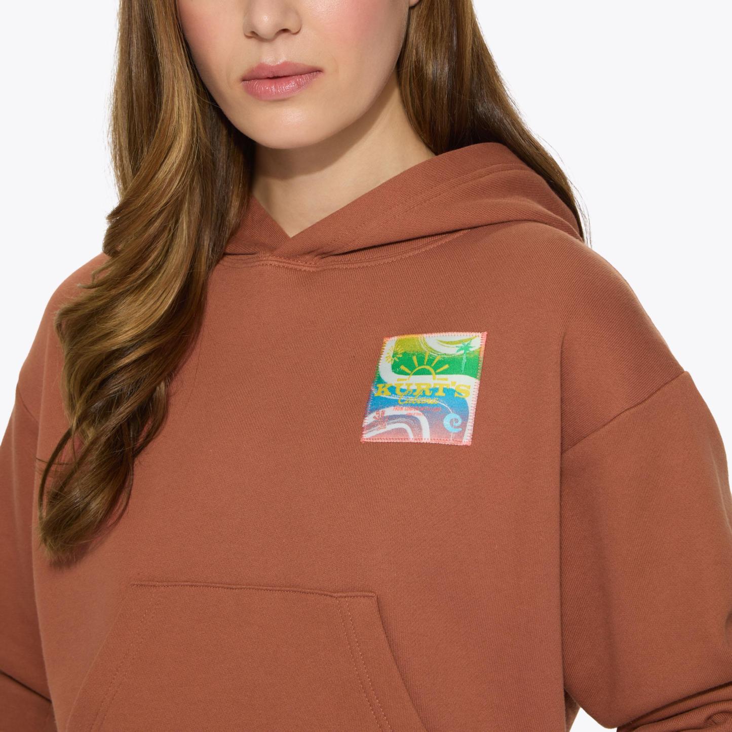 Kurt Geiger London Kurt's Cabana Hoodie - Brown - view 5