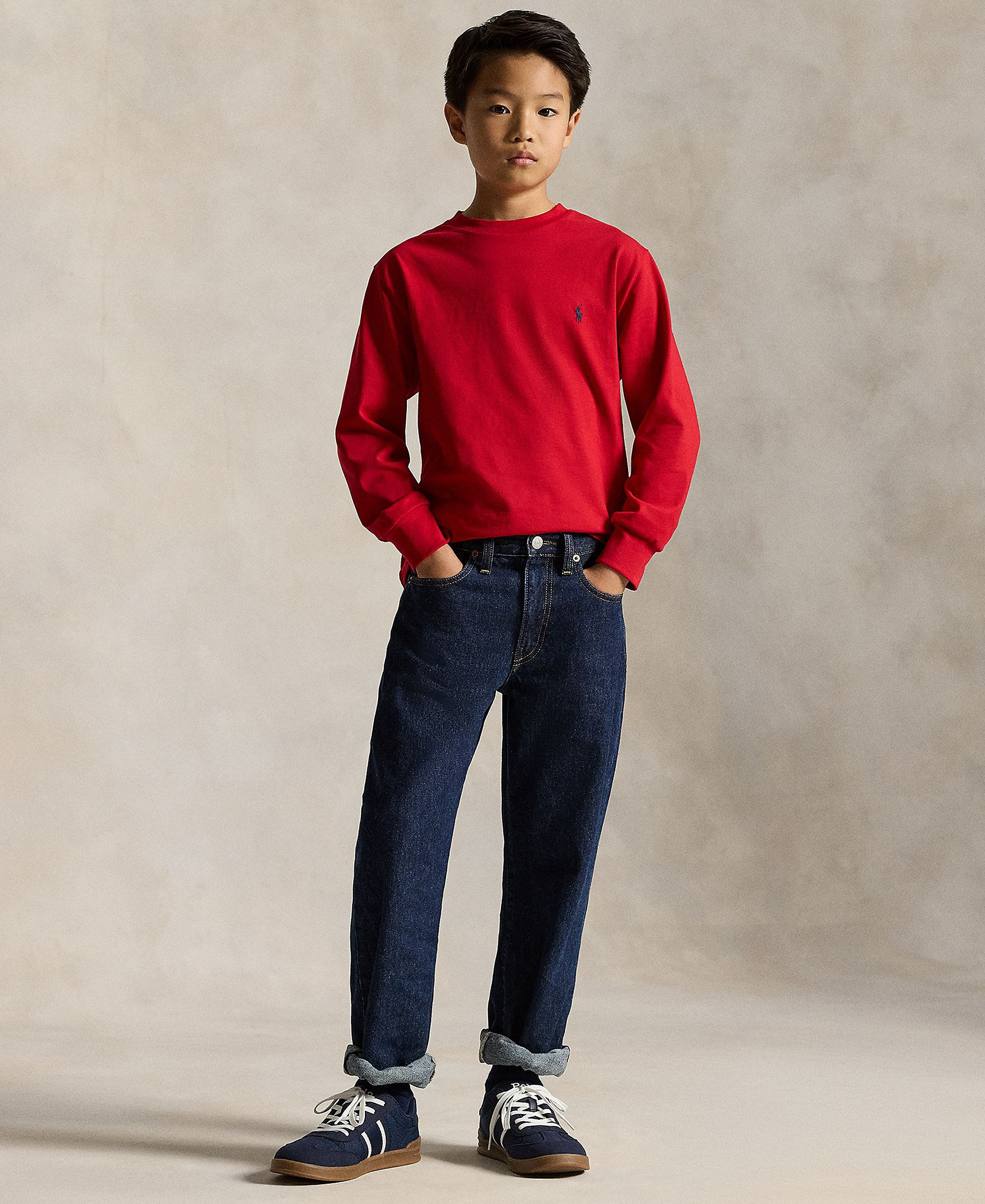 Polo Ralph Lauren Boys' 8-20 Cotton Jersey Long-Sleeve T-shirt - Rl2000 Red