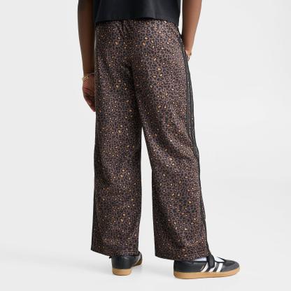 Girls' Big Kids' adidas Originals Leopard Firebird Wide Leg Track Pants - Earth Strata