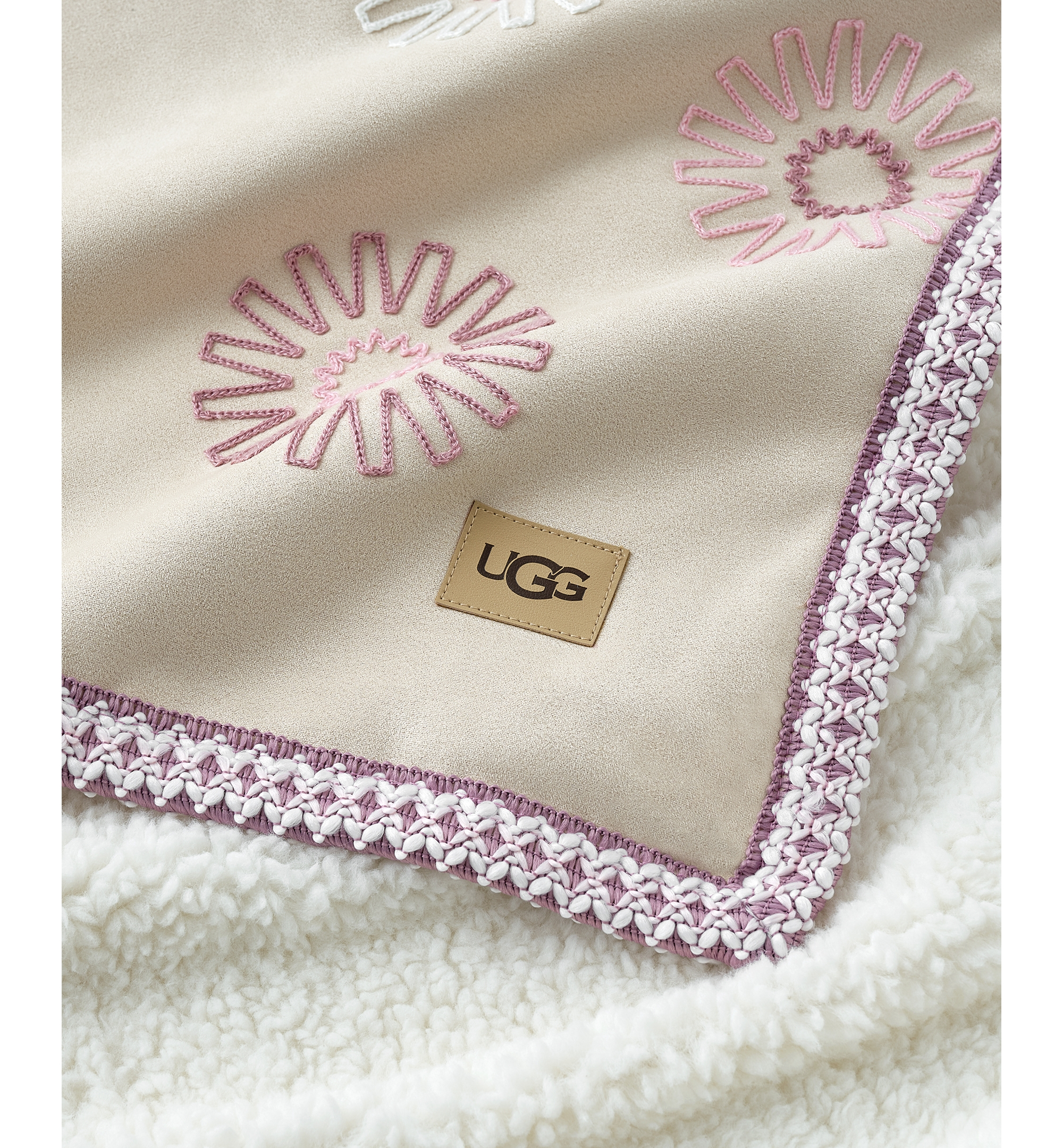 UGG® Kirkwood UGG Braid Throw, 50" x 70" - Cream
