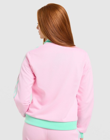 adidas Originals Classic Full Zip Track Top - Pink - view 5