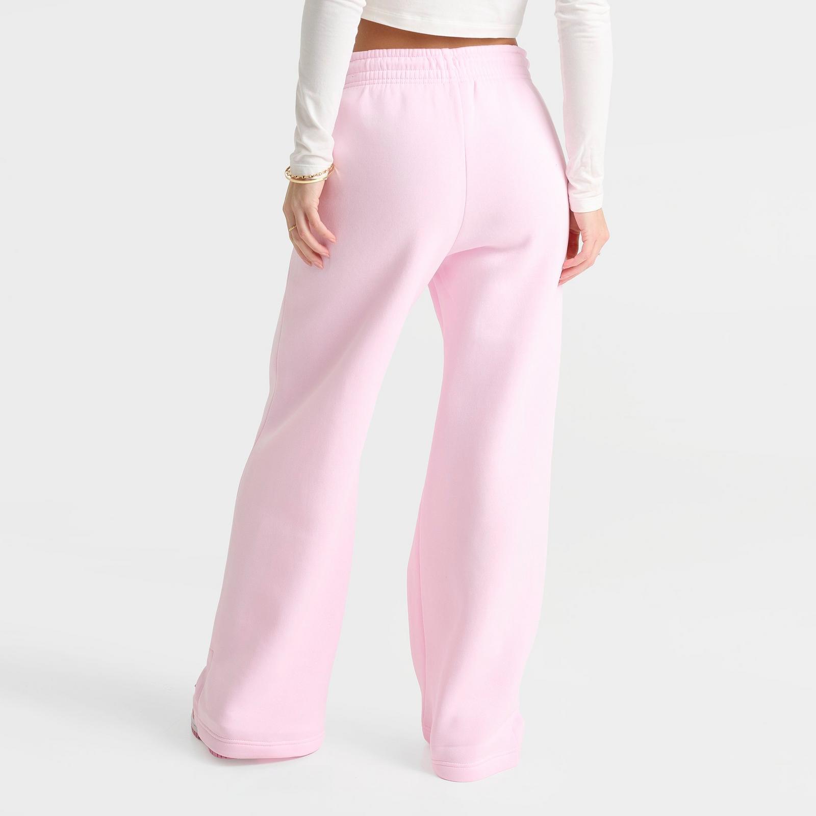 Women's Nike Sportswear Phoenix Fleece High-Waisted Wide-Leg Sweatpants - Pink Foam/Sail