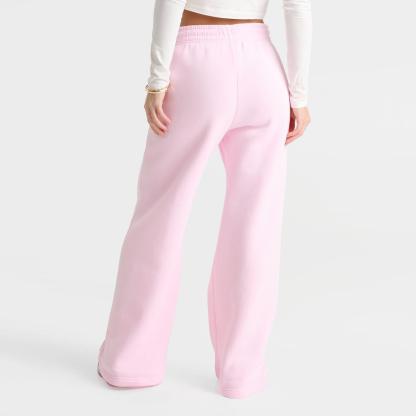 Women's Nike Sportswear Phoenix Fleece High-Waisted Wide-Leg Sweatpants - Pink Foam/Sail