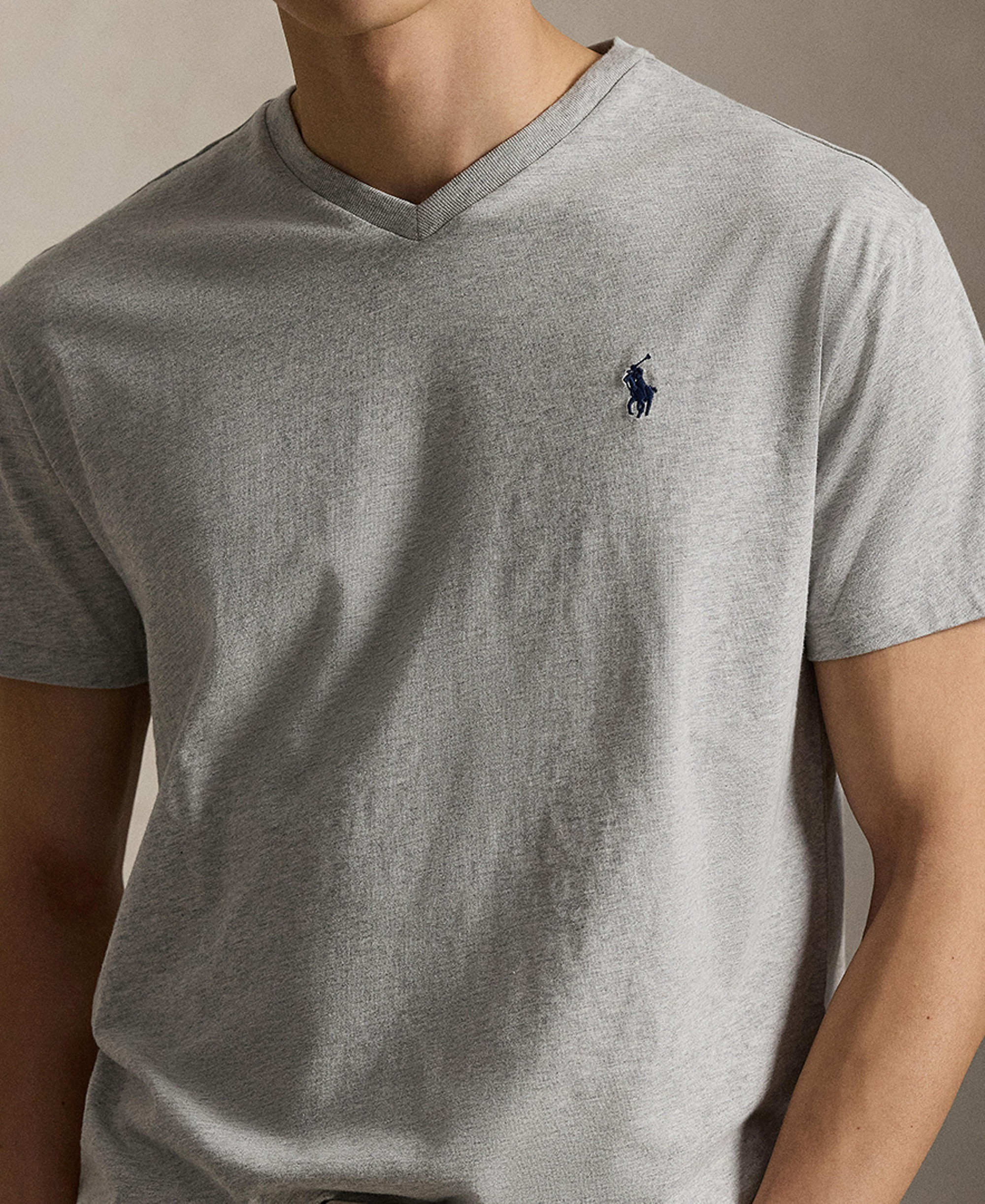 Polo Ralph Lauren Men's Classic-Fit V-Neck T-Shirt - Taylor Heather