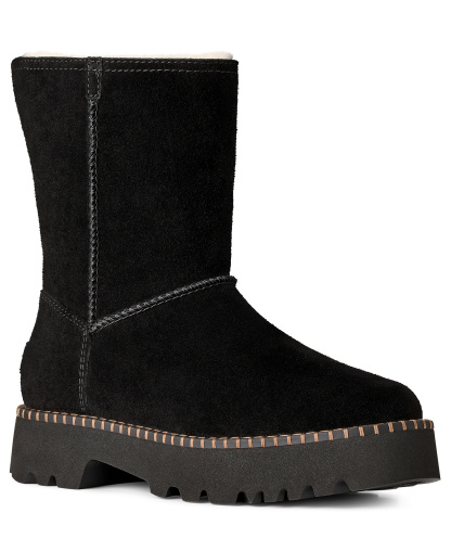 UGG® Women's Uptowner Round Toe Short Booties - Black