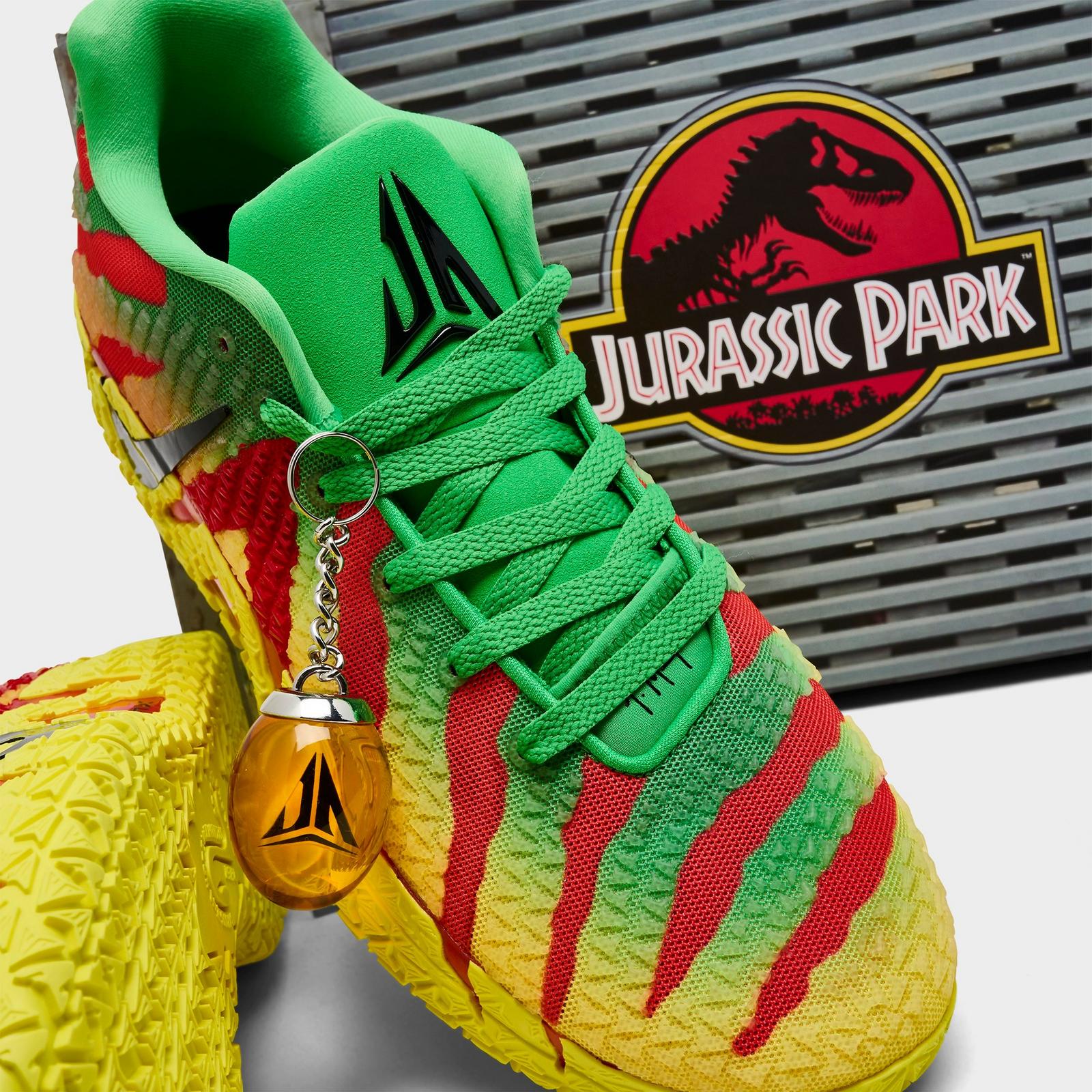 Nike Ja 3 Basketball Shoes - Green Spark/Black/University Red/Dynamic Yellow