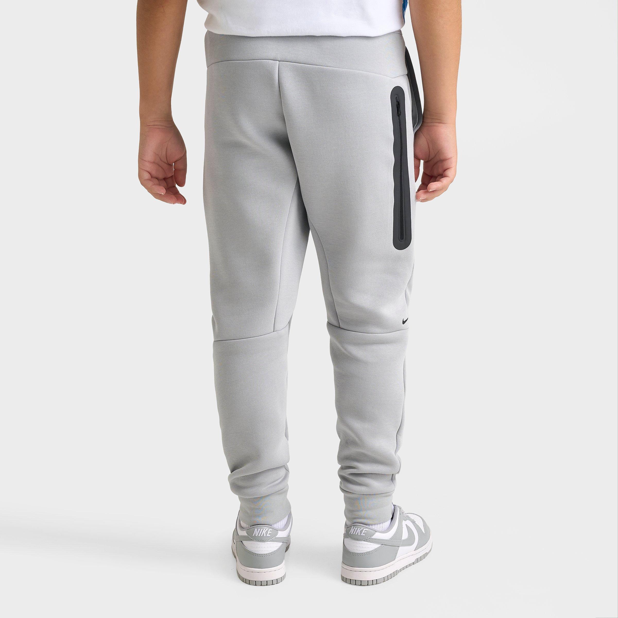 Big Kids' Nithtke Sportswear Tech Fleece Reflective Jogger Pants - Wolf Grey/Smoke Grey/Black/Energy