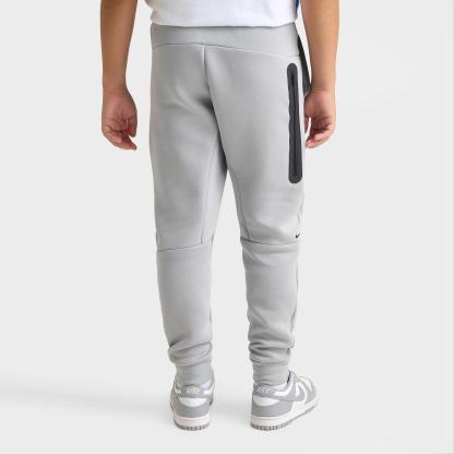 Big Kids' Nithtke Sportswear Tech Fleece Reflective Jogger Pants - Wolf Grey/Smoke Grey/Black/Energy