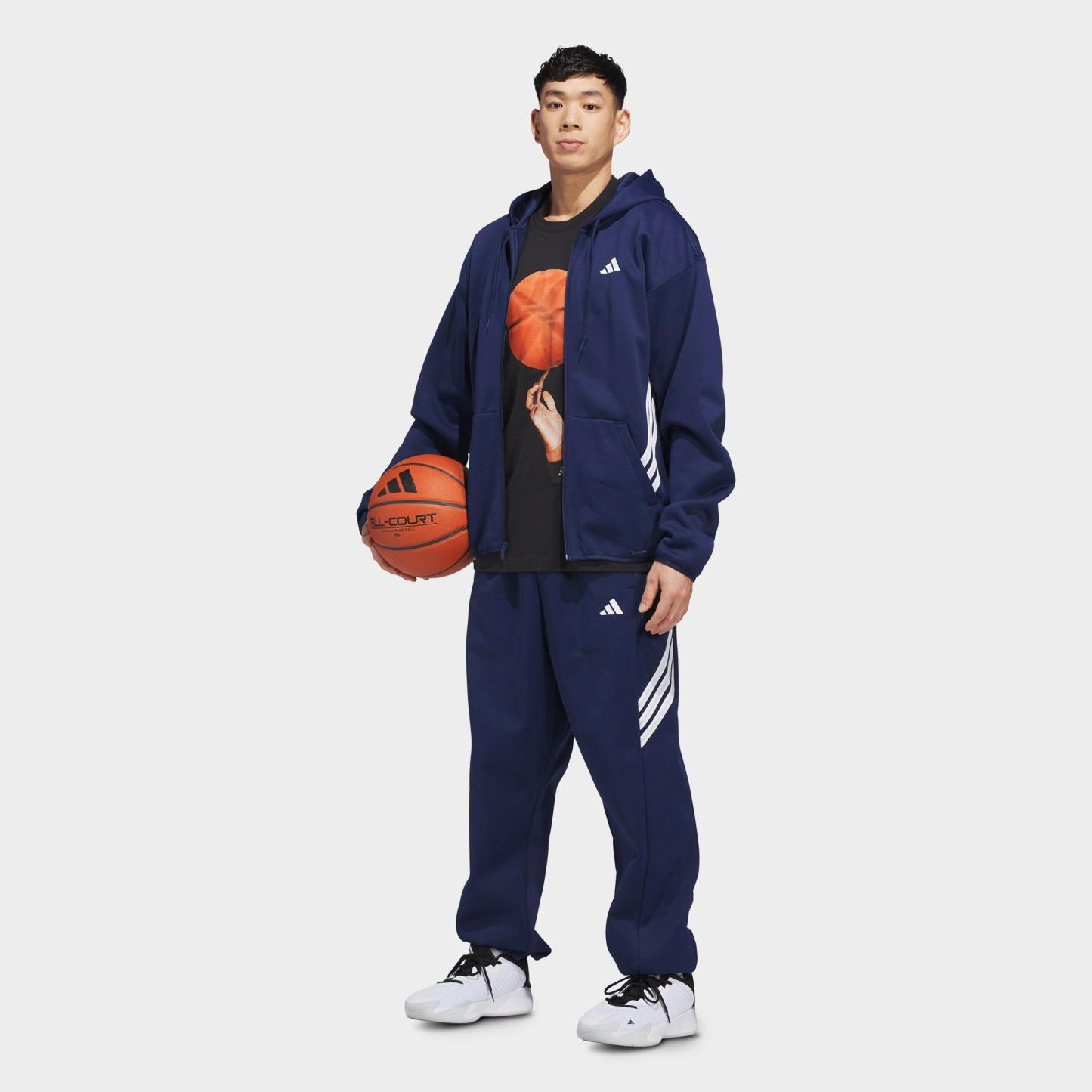Men's adidas Crazy Warm Fleece Sweatpants - Team Navy Blue