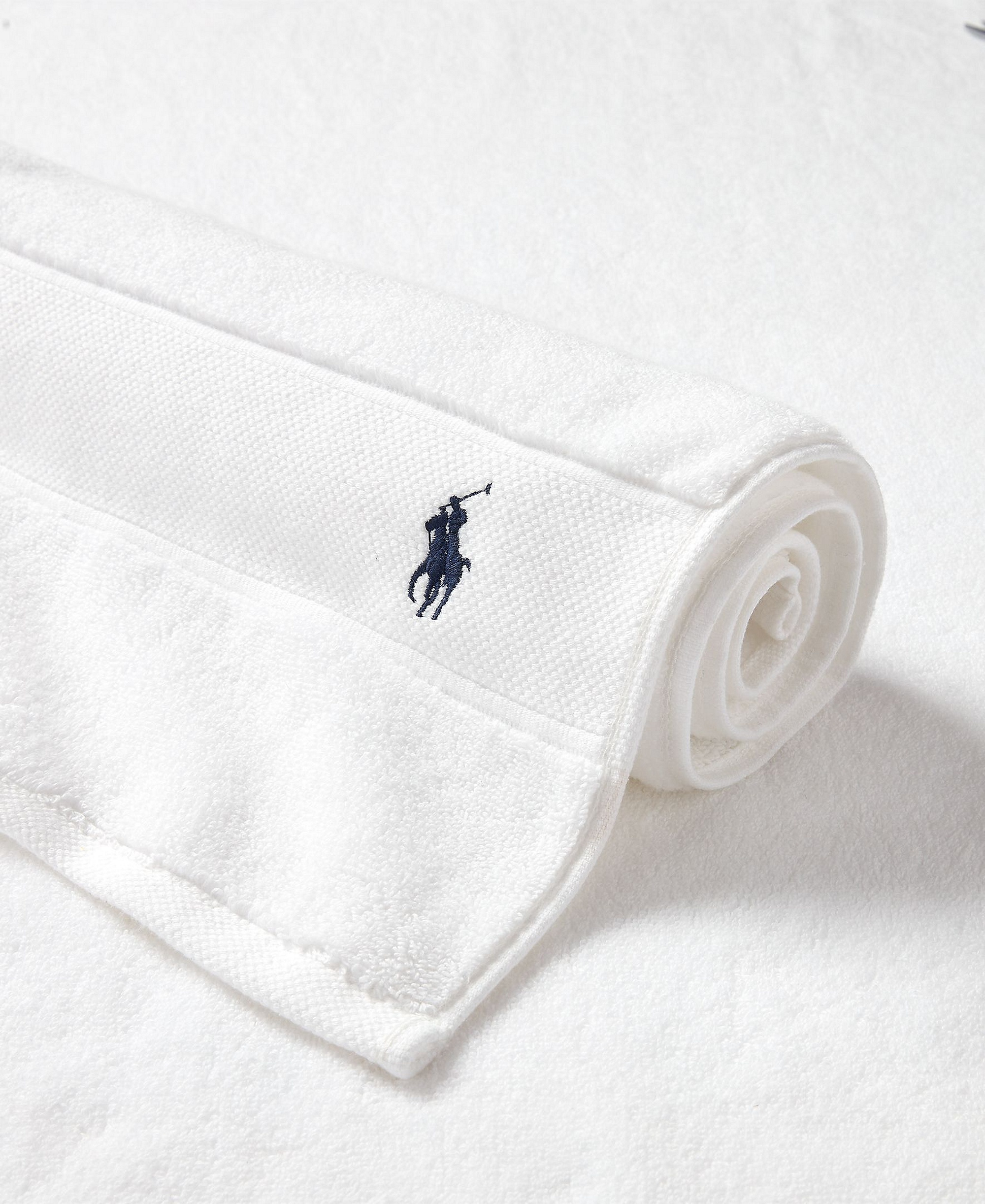 Polo Ralph Lauren Polo Player Cotton Bath Towel, 58" x 30" - White