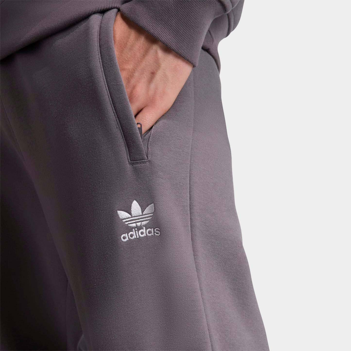 Men's adidas Originals Trefoil Essentials Fleece Jogger Pants - Grey Strata