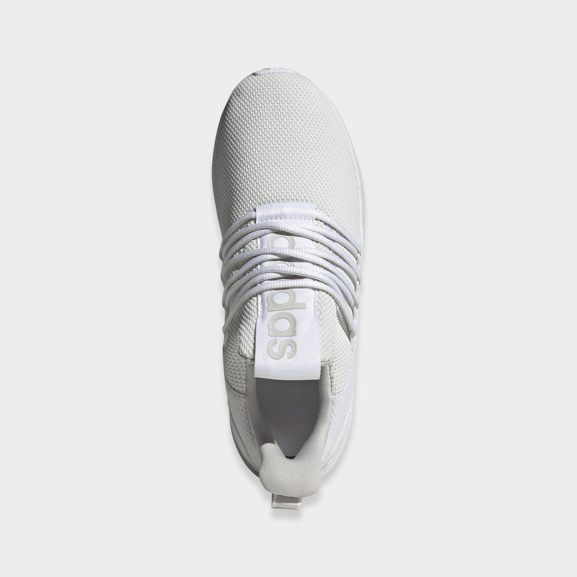Men's adidas Lite Racer Adapt 7.0 Casual Shoes - White/Grey/White - Top view