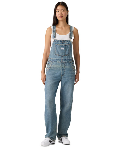 Levi's Women's Vintage-Inspired Drapey Fit Denim Overalls - File Away