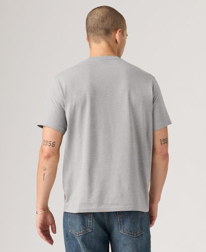 Levi's Men's Graphic Logo Batwing Short-Sleeve T-shirt - Gray