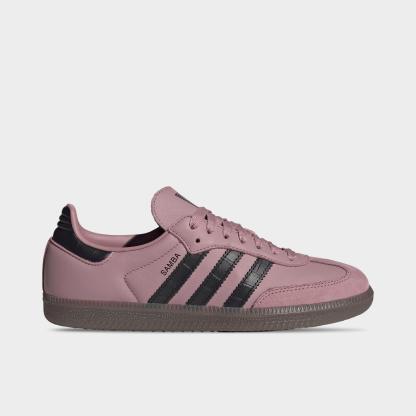 Women's adidas Originals Samba OG Casual Shoes - Part 2 - Magic Mauve/Core Black/Gum - Left shoe facing left. Outside of the shoe.