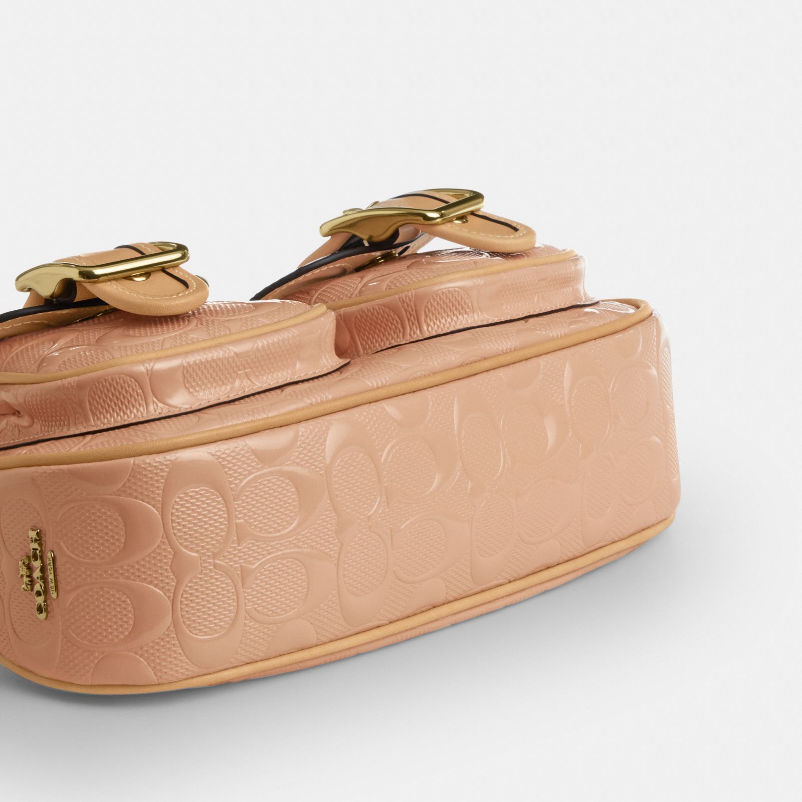 Ashton Shoulder Bag In Signature Leather - Gold/Faded Blush - view 8