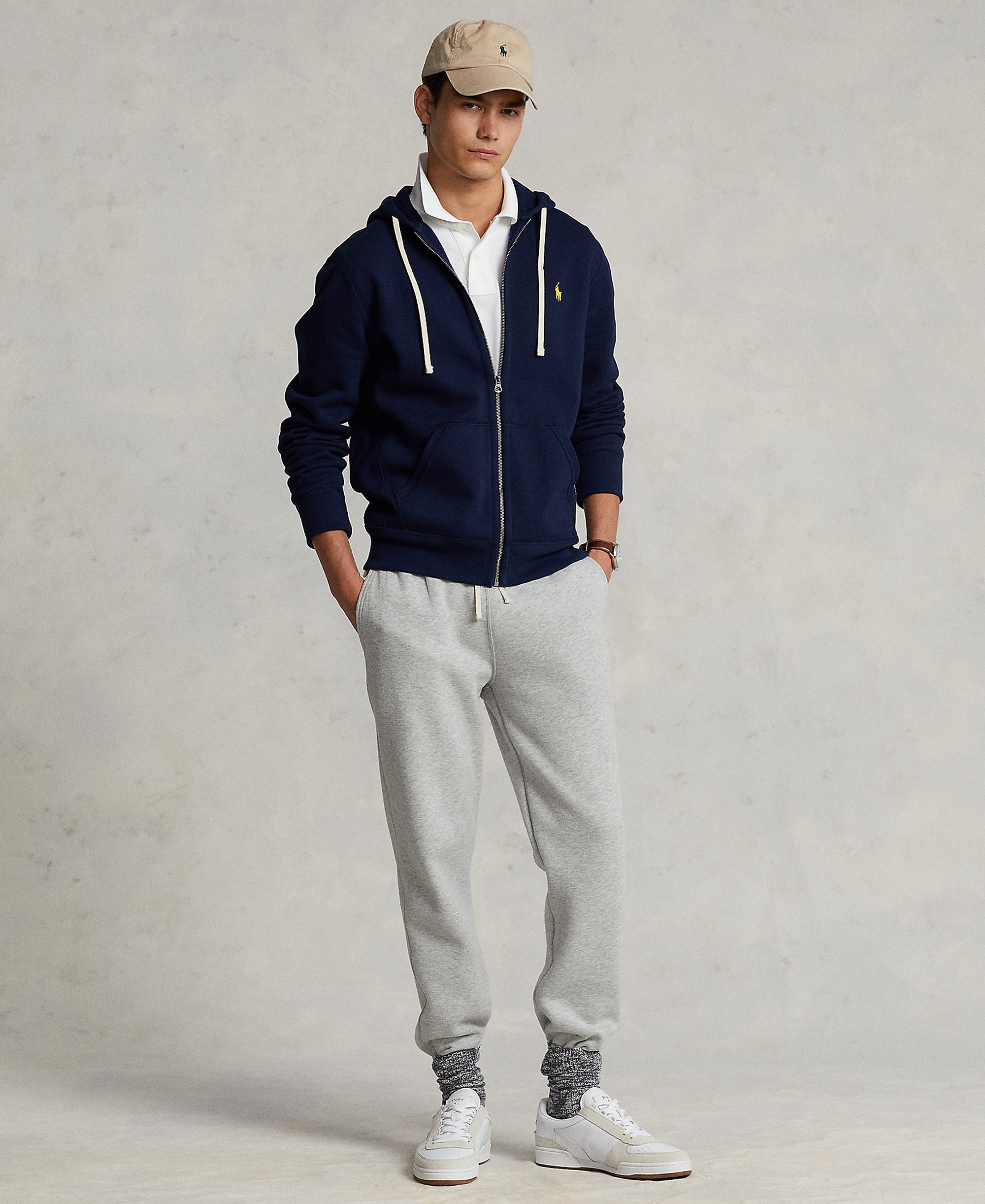 Polo Ralph Lauren Men's Signature Fleece Hoodie - Cruise Navy