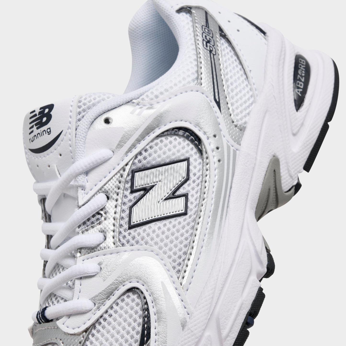 Big Kids' New Balance 530 Casual Shoes - White/Navy - view 3
