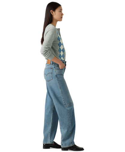 Levi's Premium Women's Baggy Dad Cotton Barrel-Leg Jeans - Easy Days Barrel