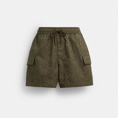 Coach | Brain Dead Signature Camp Shorts - Green