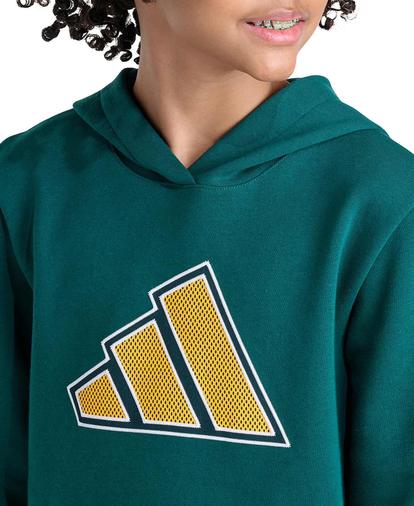 adidas Boys' 8-20 Long-Sleeve Hoodie - Collegiate Green
