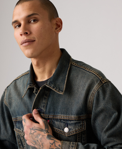 Levi's Men's Relaxed-Fit Trucker Jacket - Black