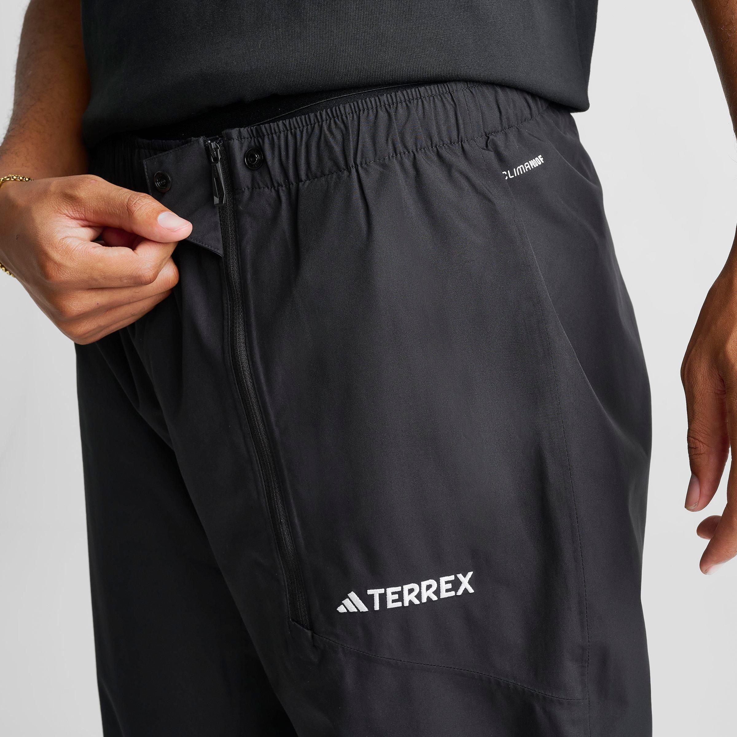 Men's adidas TERREX Multi Climaproof Two-Layer Rain Track Pants - Black