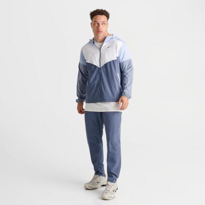 Men's Nike Impossibly Light Windrunner Running Jacket - White/Diffused Blue