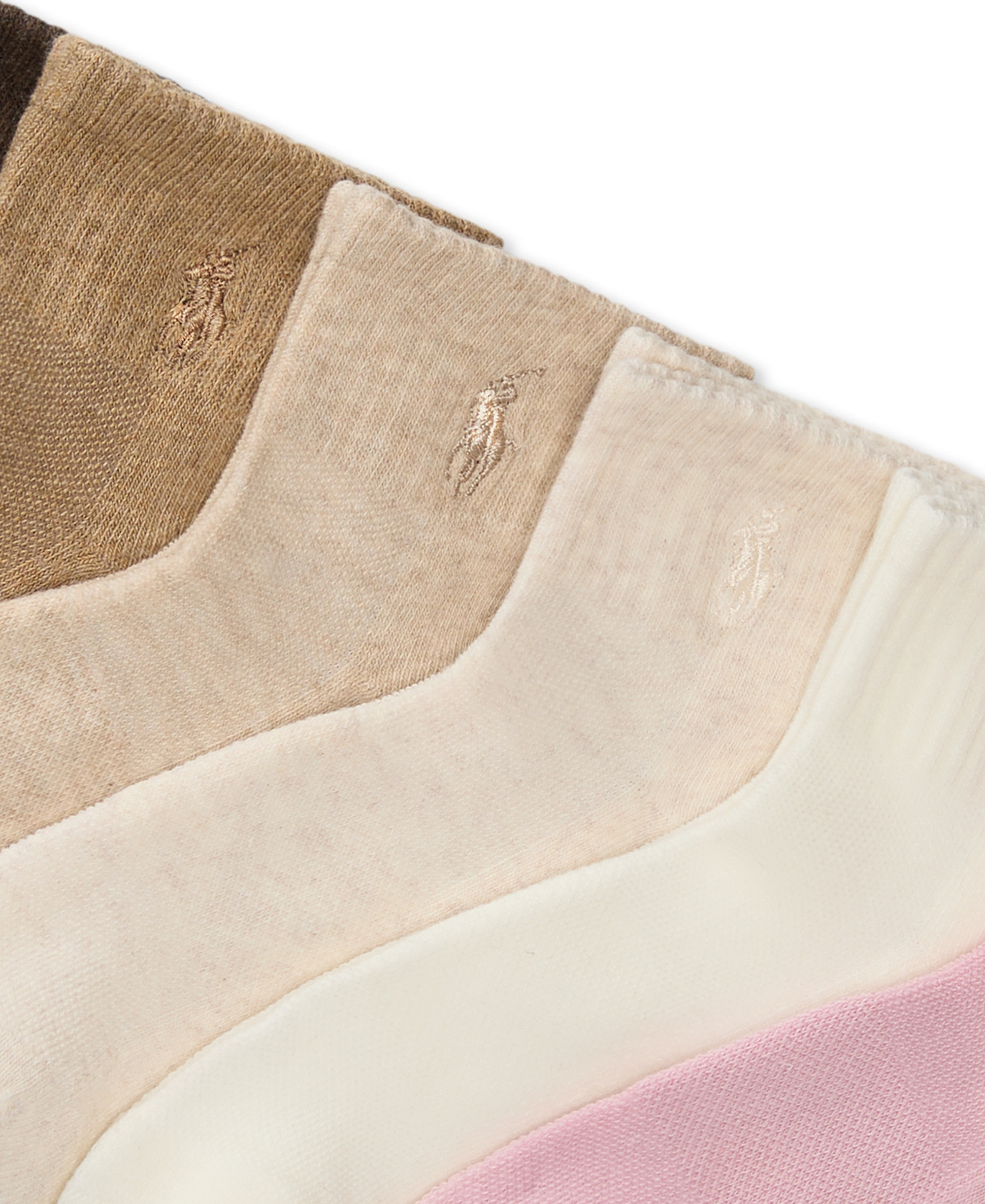 Polo Ralph Lauren Women's 6-Pk. Cushion Quarter Socks - Soft Pink