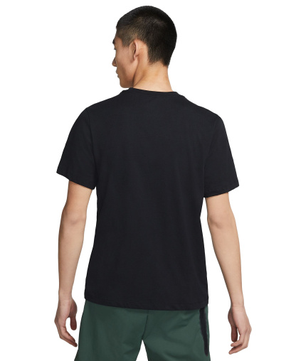 Nike Men's Sportswear Swoosh Short-Sleeve Crewneck T-Shirt - Black/White
