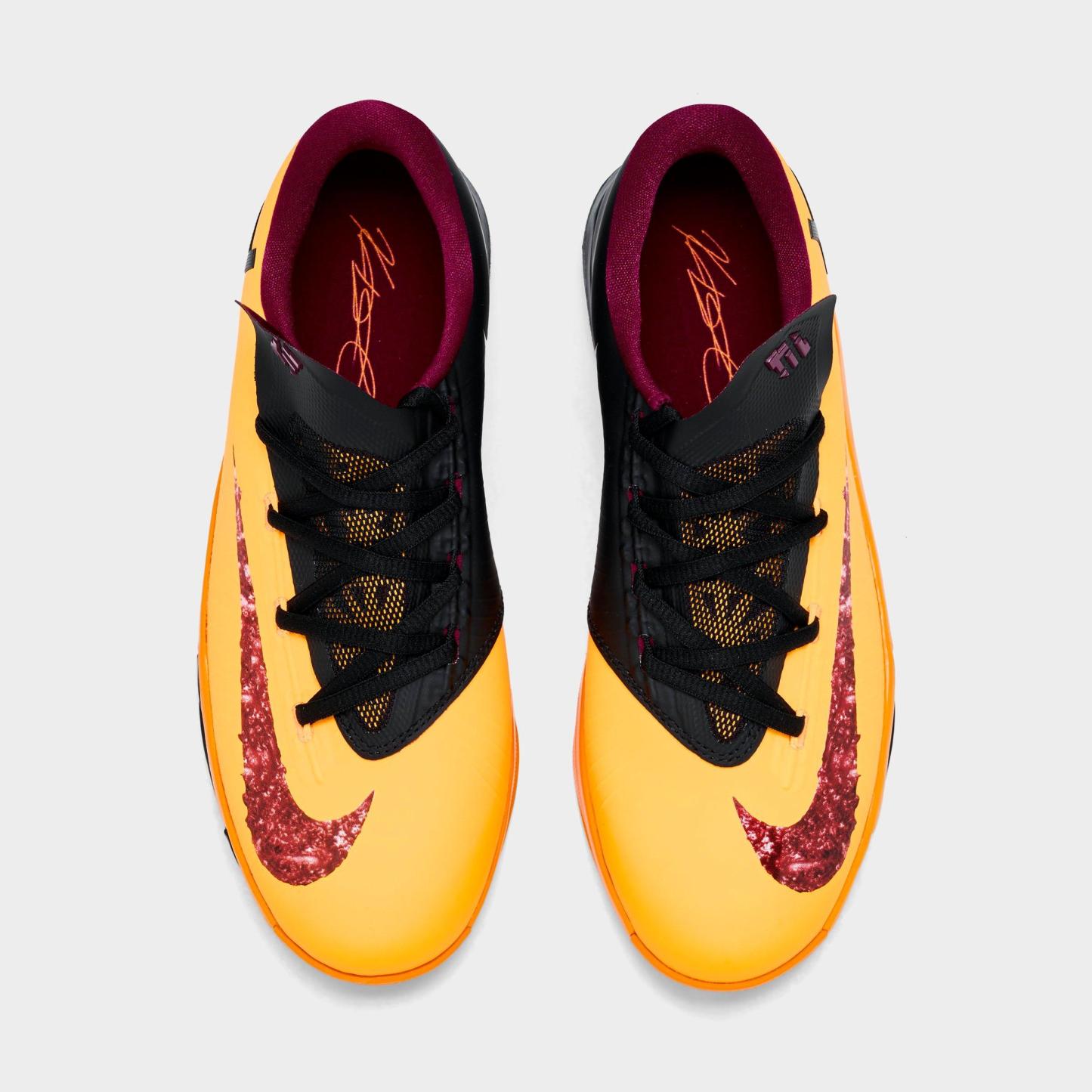 Big Kids' Nithtke KD 6 Basketball Shoes - Laser Orange/Raspberry Red/Black - Top view