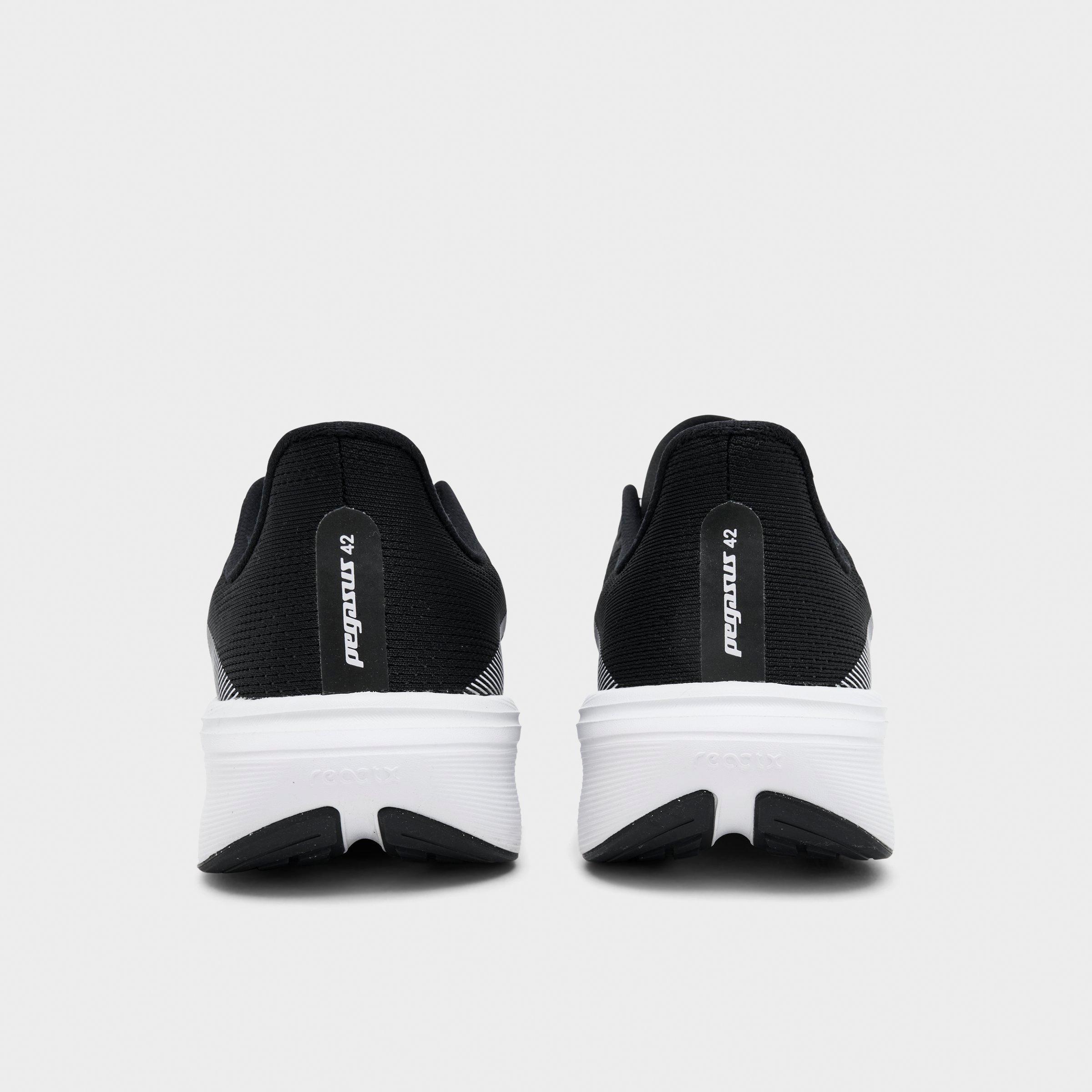 Men's Nithtke Pegasus 42 Running Shoes - Part 1 - Black/Photon Dust/White - Back view