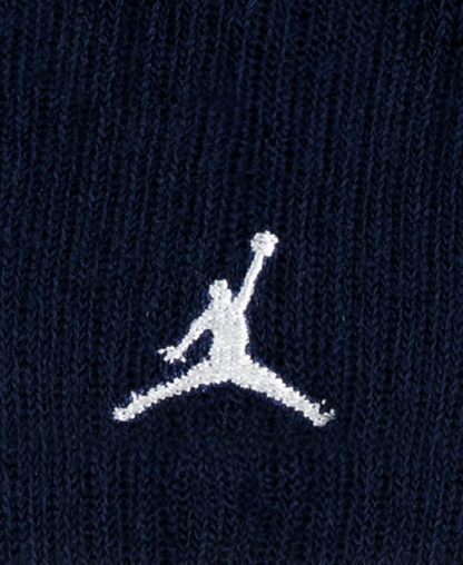 Jordan Boys' and Girls' 5-11 Everyday Essentials Crew Socks, 6-Pack - Obsidian