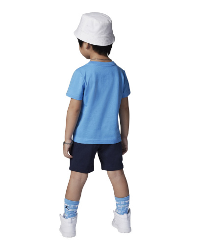Jordan Boys' 2T-4T Jumbo Jumpman T-Shirt and Shorts, 2-Piece Set - Midnight Navy/Black