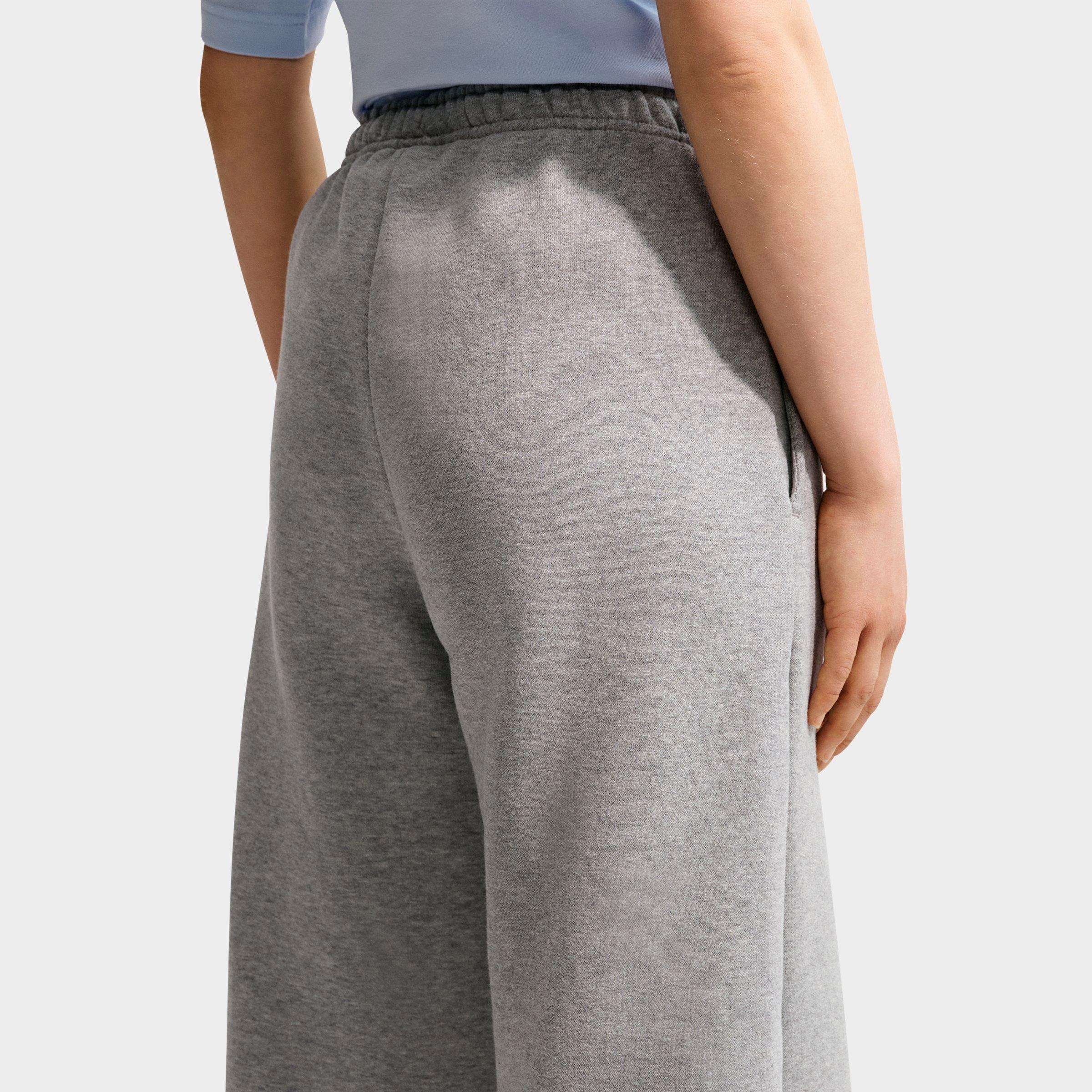 Women's Nithtke Studio Fleece Medium-Weight Wide-Leg Pants - Dark Grey Heather/Sail