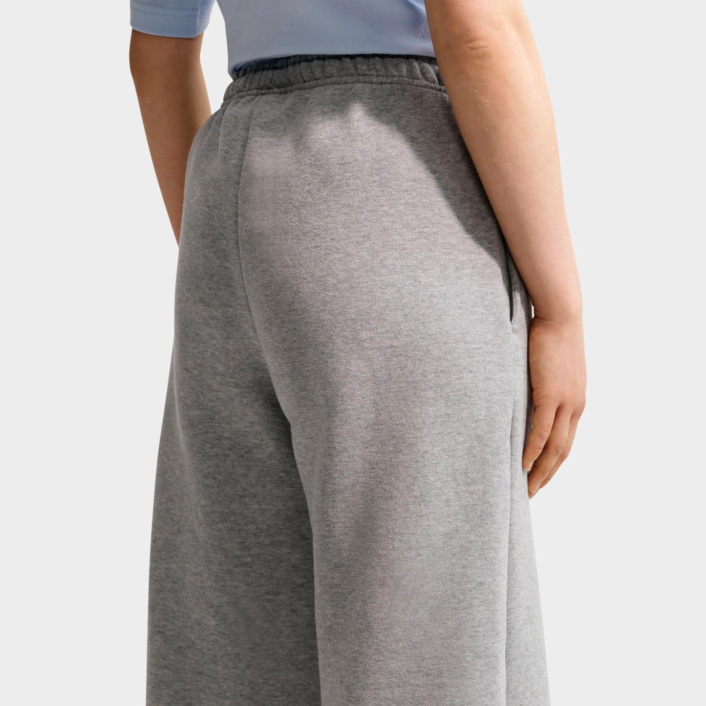 Women's Nithtke Studio Fleece Medium-Weight Wide-Leg Pants - Dark Grey Heather/Sail
