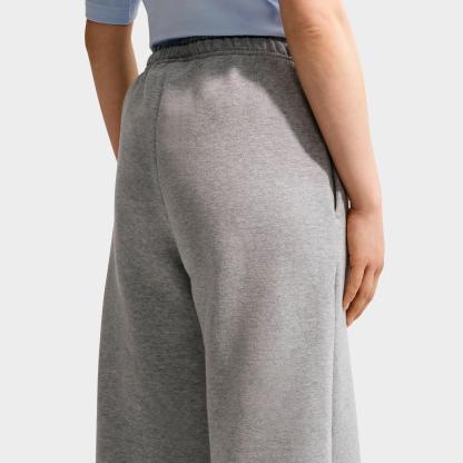 Women's Nithtke Studio Fleece Medium-Weight Wide-Leg Pants - Dark Grey Heather/Sail