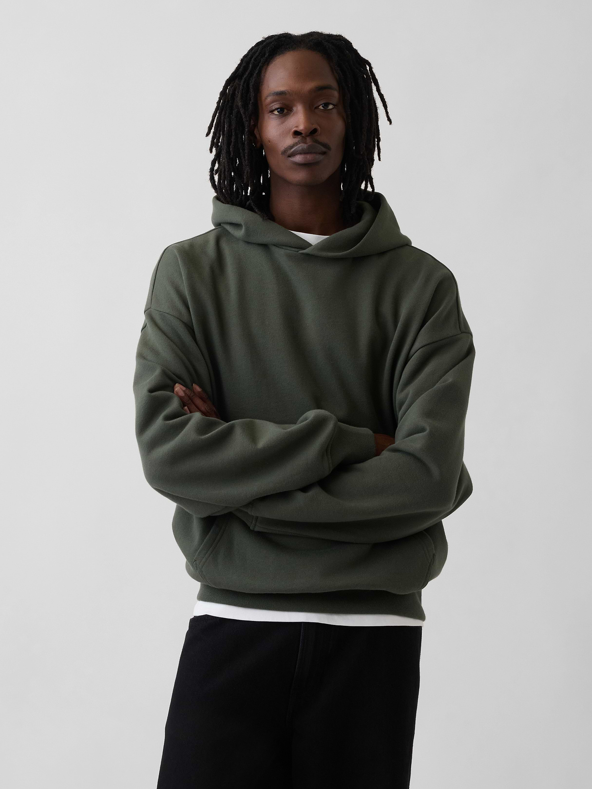 Adult Heavyweight Oversized Hoodie - DEEP DEPTHS GREEN