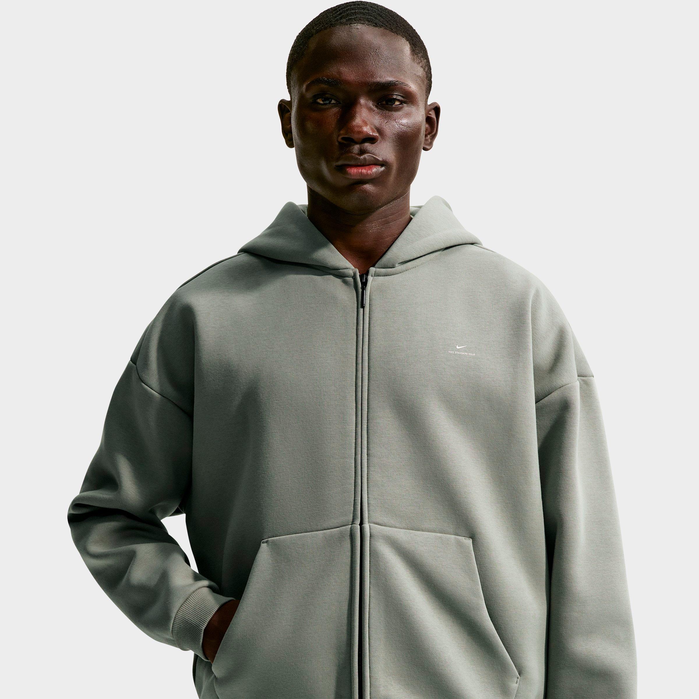 Men's Nithtke Standard Issue Therma-FIT Full-Zip Basketball Hoodie - Dark Stucco/Pale Ivory