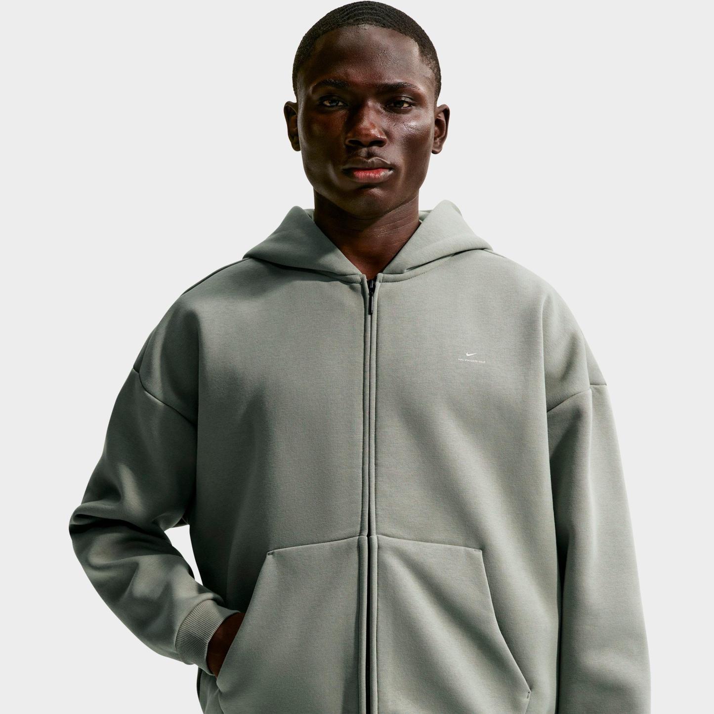 Men's Nithtke Standard Issue Therma-FIT Full-Zip Basketball Hoodie - Dark Stucco/Pale Ivory