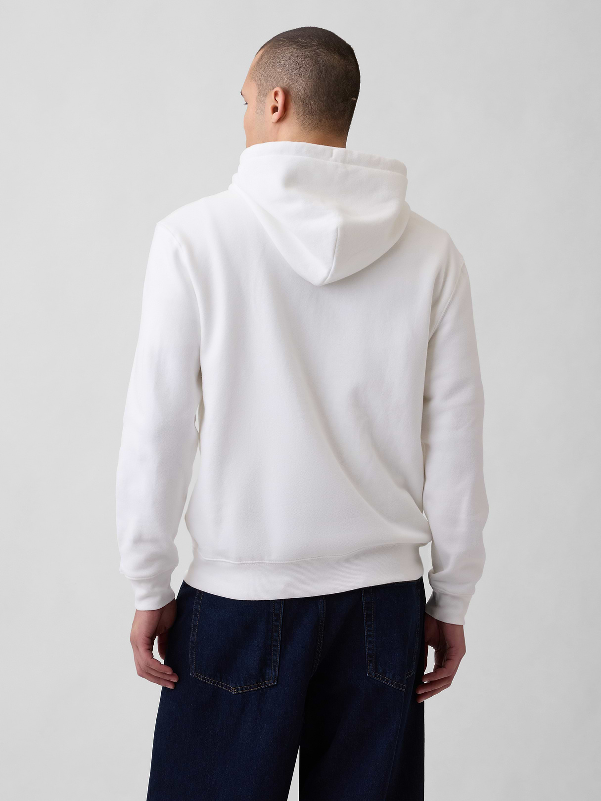 Adult VintageSoft Arch Logo Zip Hoodie - Off white