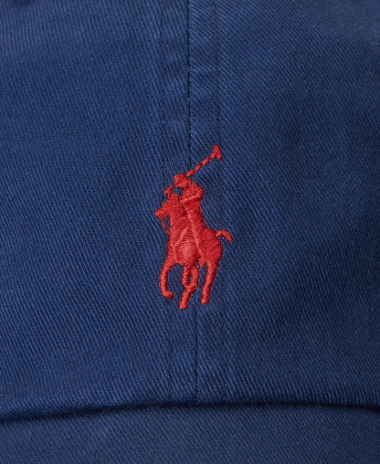 Polo Ralph Lauren Women's The Iconic Cotton Chino Ball Cap - Newport Navy/Red