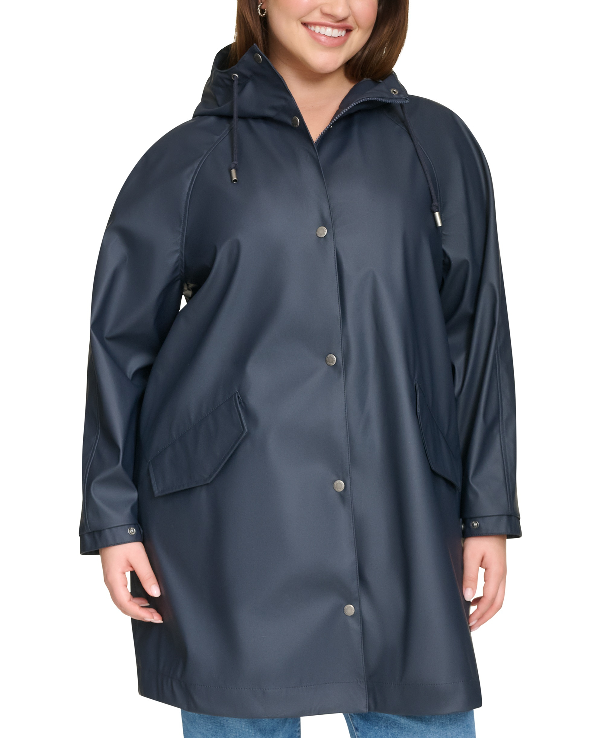 Levi's Women's Raglan Sleeve Rain Collar Jacket - Navy